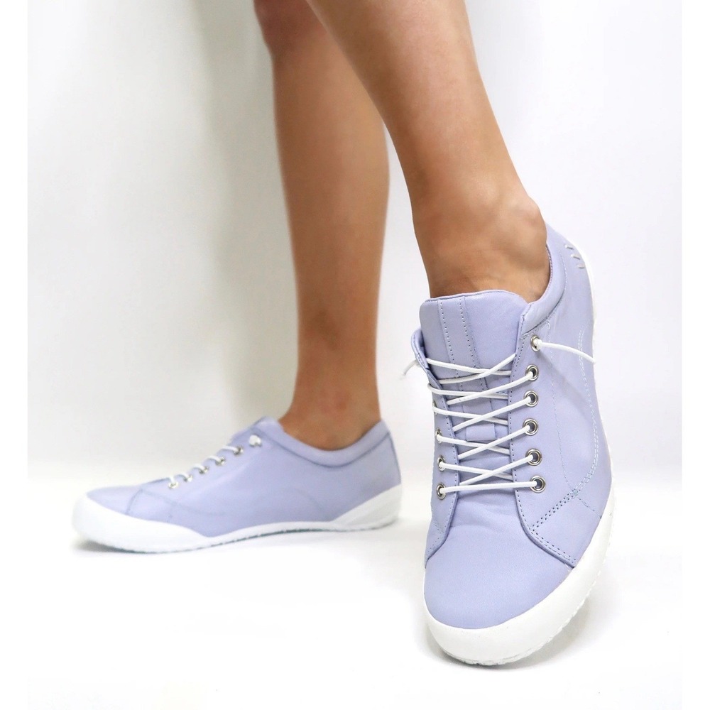 Gelato Tessa Leather Sneakers Lilac Comfort Shoe Women's Size EU 42 / US 11